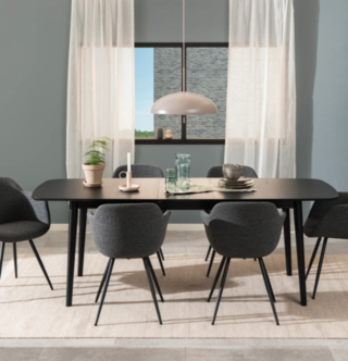 Eettafel Uitschuifbaar , By FonQ , Evolve, Zwart
